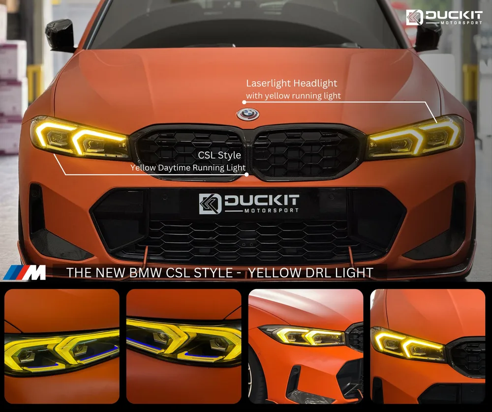 BMW CSL Style - Yellow DRL light