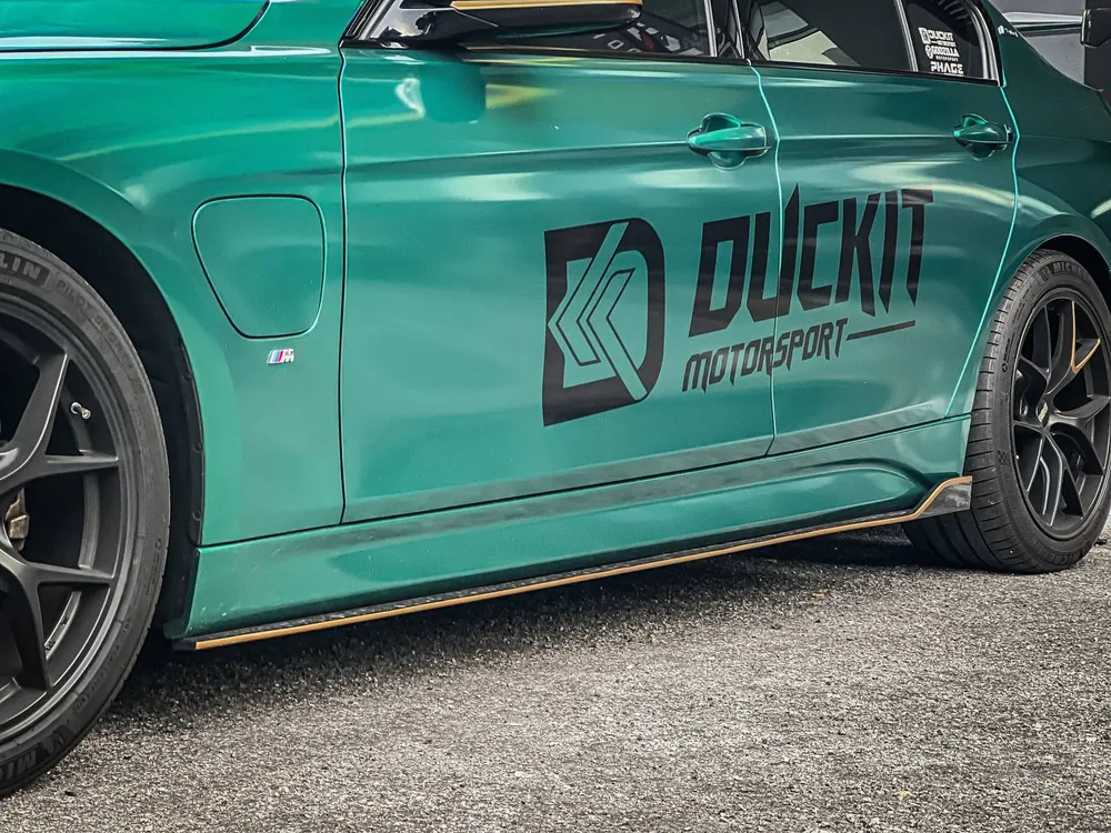 BMW F30 - M4 Style Full Length Side Lip