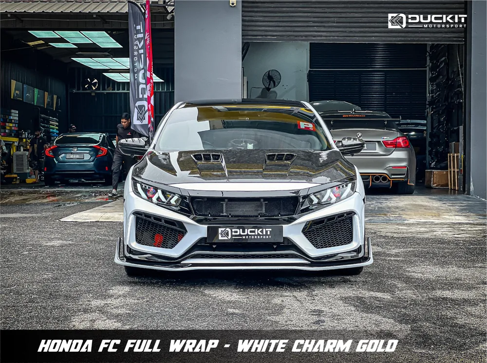 Full Vinyl Wrap - White Charm Gold