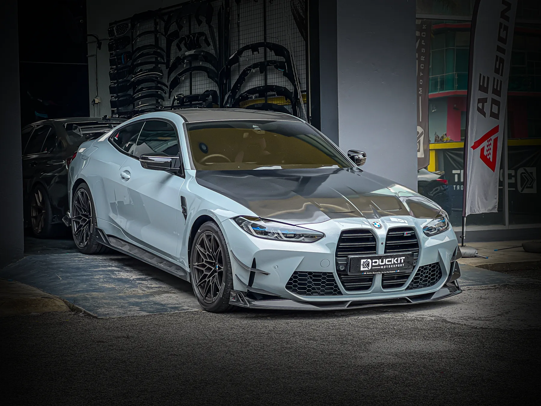 BMW builds in progress at Duckit Motorsport's workshop in Puchong, Selangor
